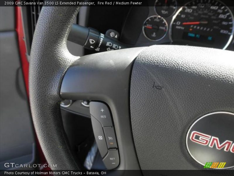 Fire Red / Medium Pewter 2009 GMC Savana Van 3500 LS Extended Passenger