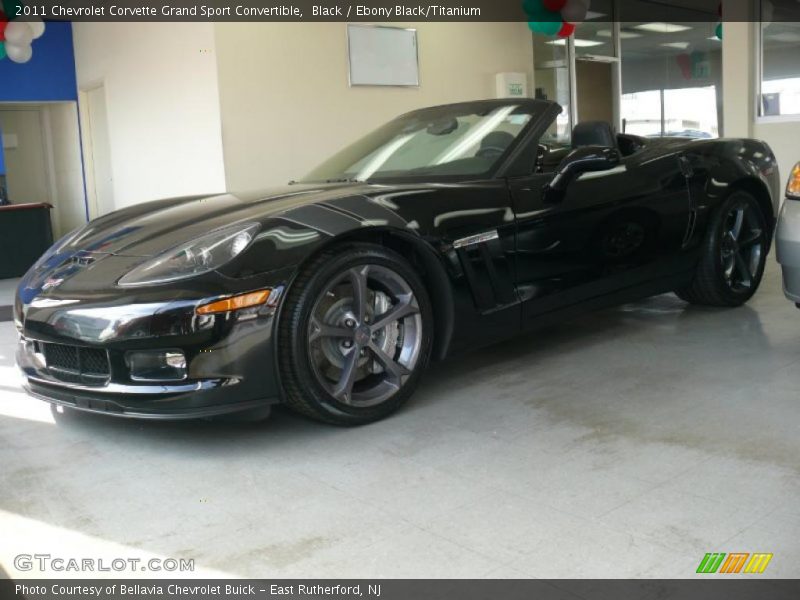 Black / Ebony Black/Titanium 2011 Chevrolet Corvette Grand Sport Convertible