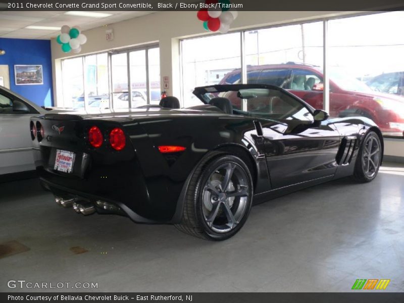 Black / Ebony Black/Titanium 2011 Chevrolet Corvette Grand Sport Convertible