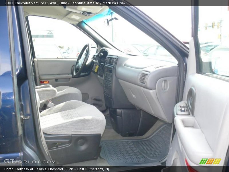 Black Sapphire Metallic / Medium Gray 2003 Chevrolet Venture LS AWD