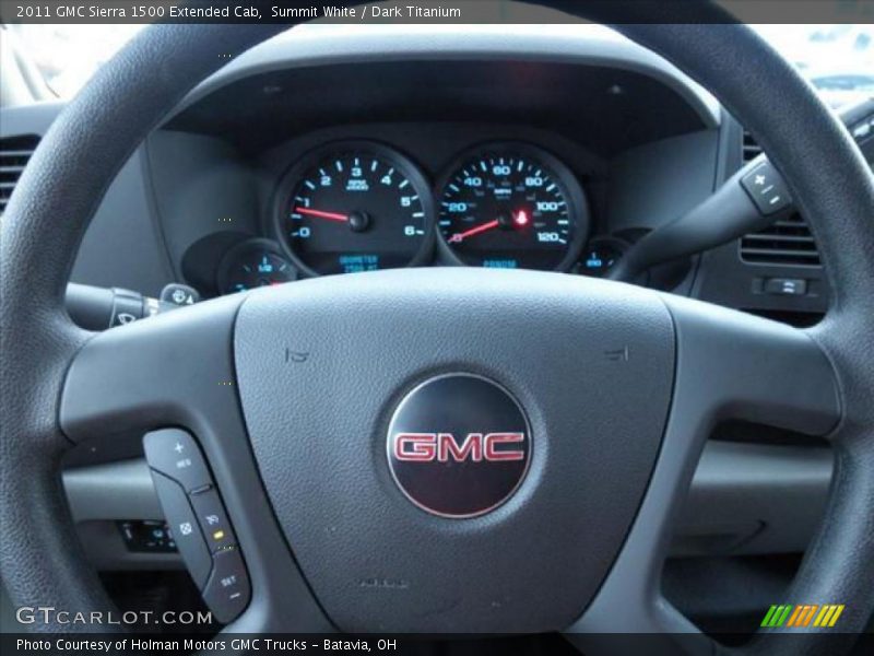 Summit White / Dark Titanium 2011 GMC Sierra 1500 Extended Cab