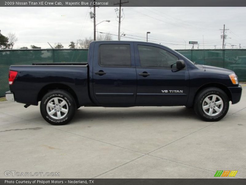Majestic Blue / Charcoal 2009 Nissan Titan XE Crew Cab