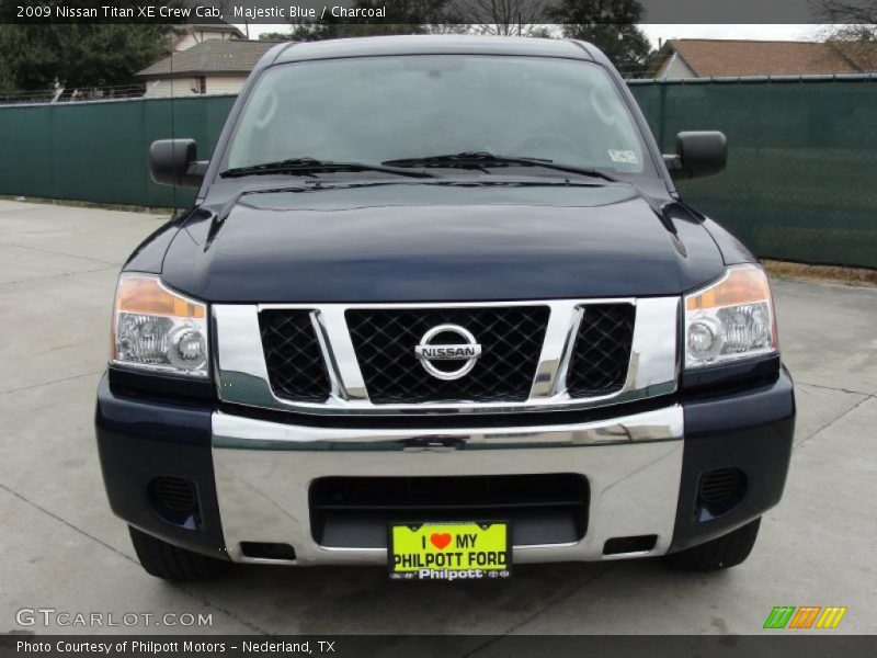 Majestic Blue / Charcoal 2009 Nissan Titan XE Crew Cab