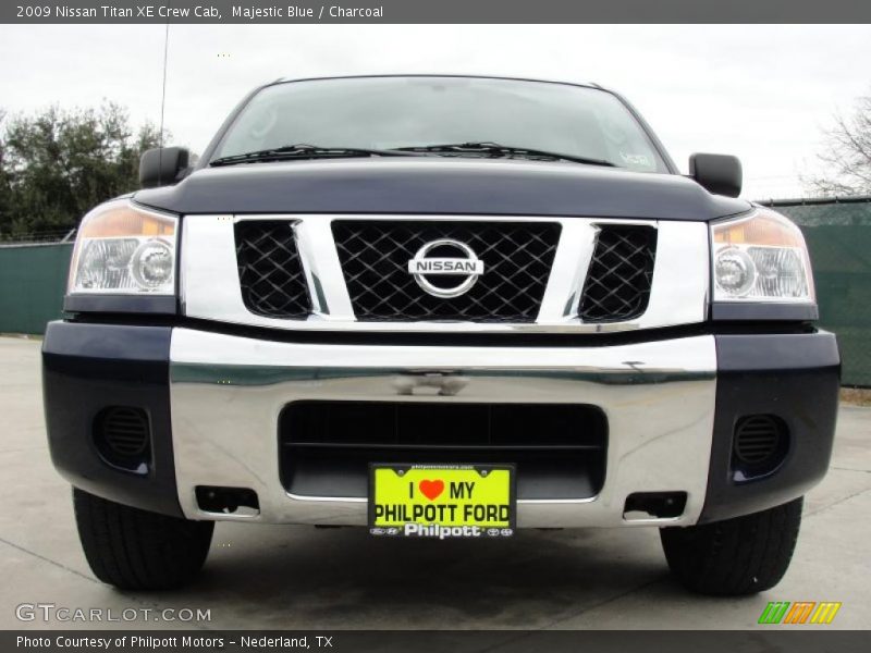 Majestic Blue / Charcoal 2009 Nissan Titan XE Crew Cab