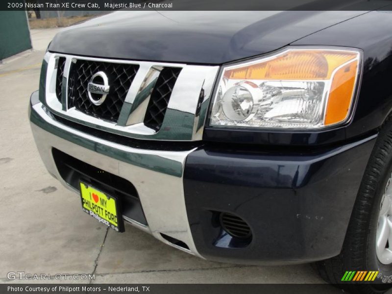 Majestic Blue / Charcoal 2009 Nissan Titan XE Crew Cab