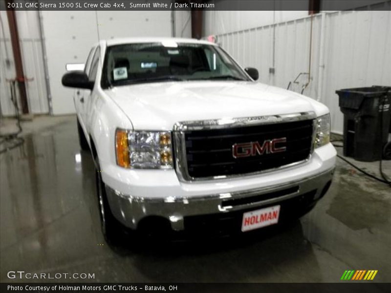 Summit White / Dark Titanium 2011 GMC Sierra 1500 SL Crew Cab 4x4
