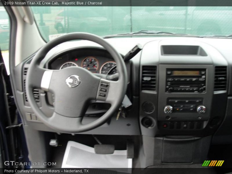 Majestic Blue / Charcoal 2009 Nissan Titan XE Crew Cab