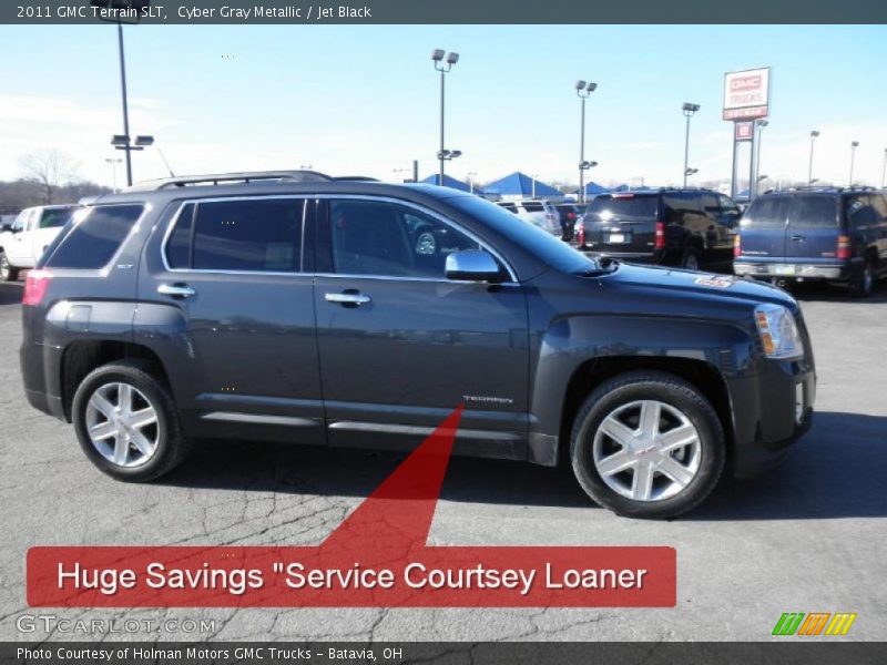 Cyber Gray Metallic / Jet Black 2011 GMC Terrain SLT