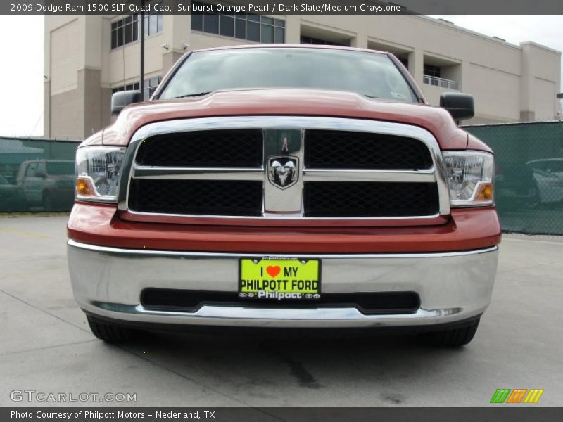 Sunburst Orange Pearl / Dark Slate/Medium Graystone 2009 Dodge Ram 1500 SLT Quad Cab