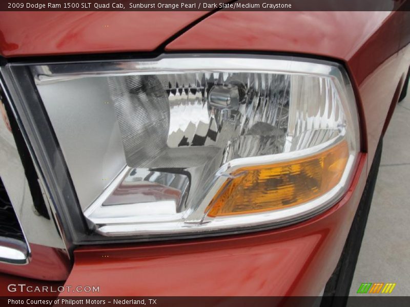Sunburst Orange Pearl / Dark Slate/Medium Graystone 2009 Dodge Ram 1500 SLT Quad Cab