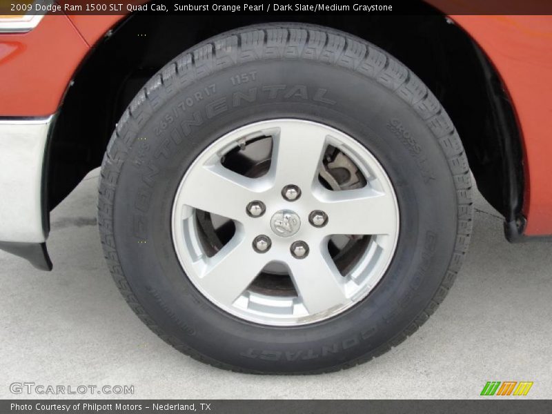 Sunburst Orange Pearl / Dark Slate/Medium Graystone 2009 Dodge Ram 1500 SLT Quad Cab