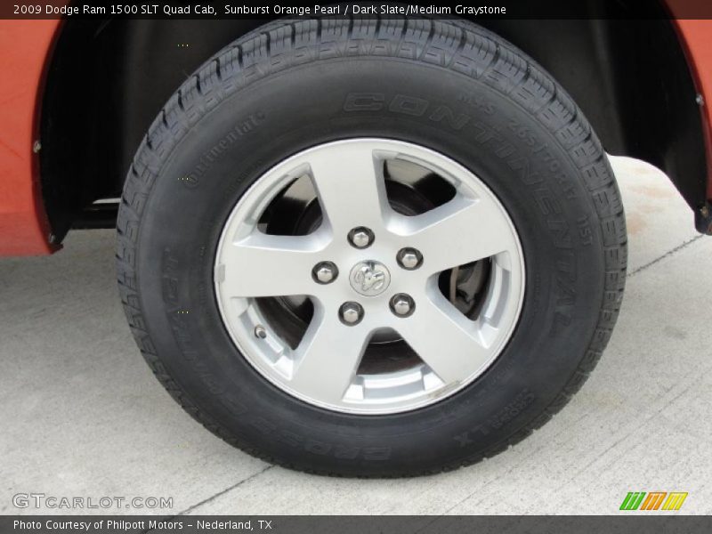 Sunburst Orange Pearl / Dark Slate/Medium Graystone 2009 Dodge Ram 1500 SLT Quad Cab