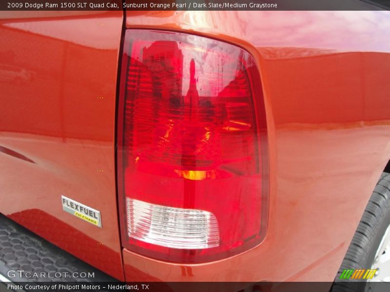 Sunburst Orange Pearl / Dark Slate/Medium Graystone 2009 Dodge Ram 1500 SLT Quad Cab