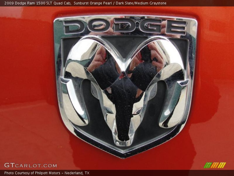 Sunburst Orange Pearl / Dark Slate/Medium Graystone 2009 Dodge Ram 1500 SLT Quad Cab