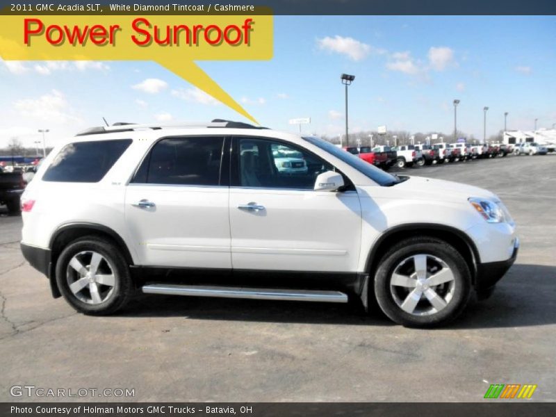 White Diamond Tintcoat / Cashmere 2011 GMC Acadia SLT