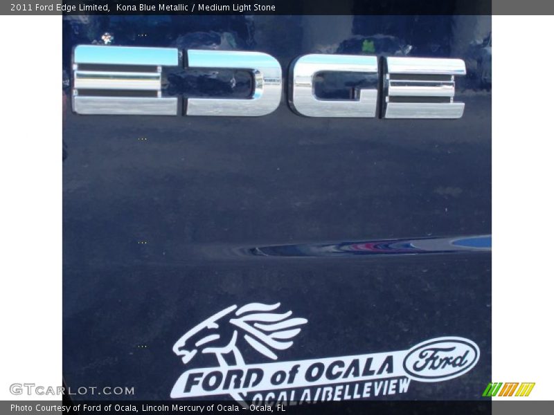 Kona Blue Metallic / Medium Light Stone 2011 Ford Edge Limited