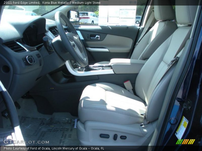 Kona Blue Metallic / Medium Light Stone 2011 Ford Edge Limited