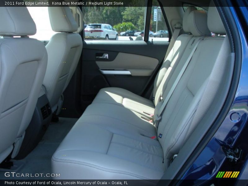 Kona Blue Metallic / Medium Light Stone 2011 Ford Edge Limited