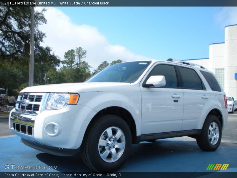 White Suede / Charcoal Black 2011 Ford Escape Limited V6