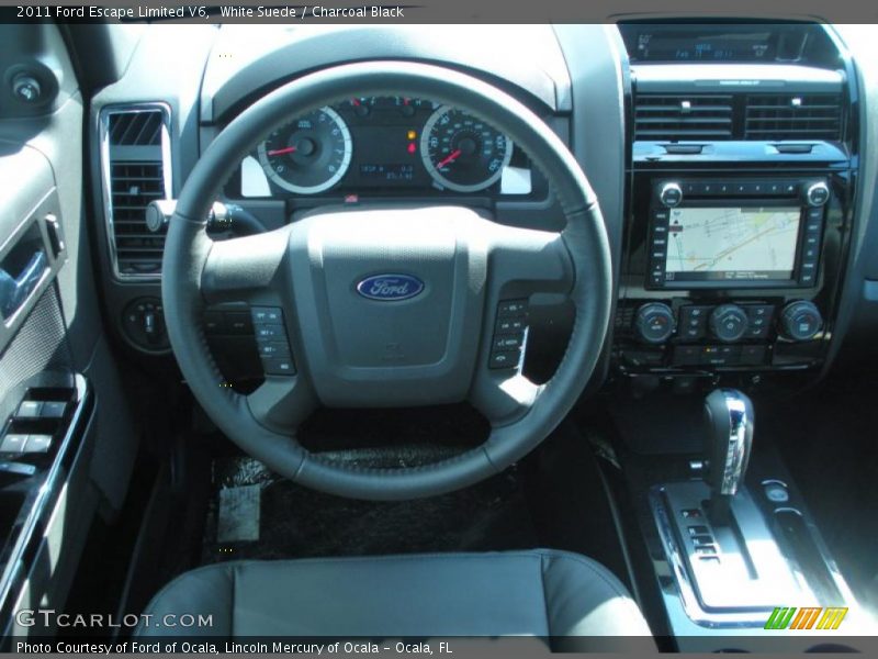 White Suede / Charcoal Black 2011 Ford Escape Limited V6