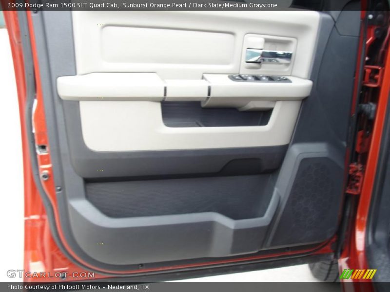Sunburst Orange Pearl / Dark Slate/Medium Graystone 2009 Dodge Ram 1500 SLT Quad Cab