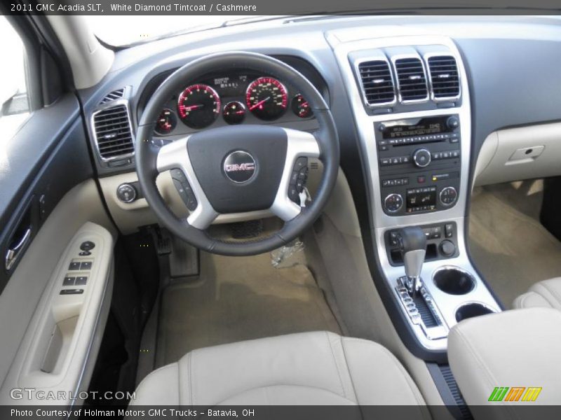 White Diamond Tintcoat / Cashmere 2011 GMC Acadia SLT