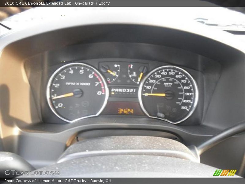 Onyx Black / Ebony 2010 GMC Canyon SLE Extended Cab