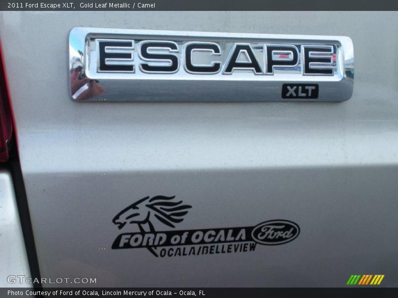 Gold Leaf Metallic / Camel 2011 Ford Escape XLT
