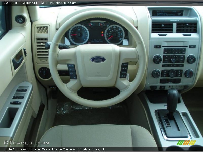 Gold Leaf Metallic / Camel 2011 Ford Escape XLT