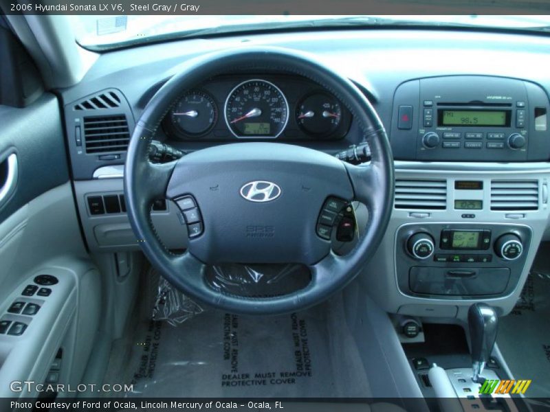 Steel Gray / Gray 2006 Hyundai Sonata LX V6