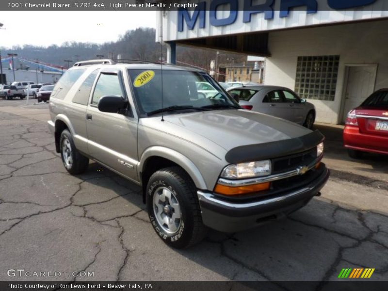 Light Pewter Metallic / Graphite 2001 Chevrolet Blazer LS ZR2 4x4