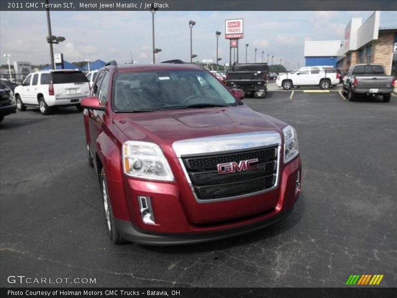 Merlot Jewel Metallic / Jet Black 2011 GMC Terrain SLT