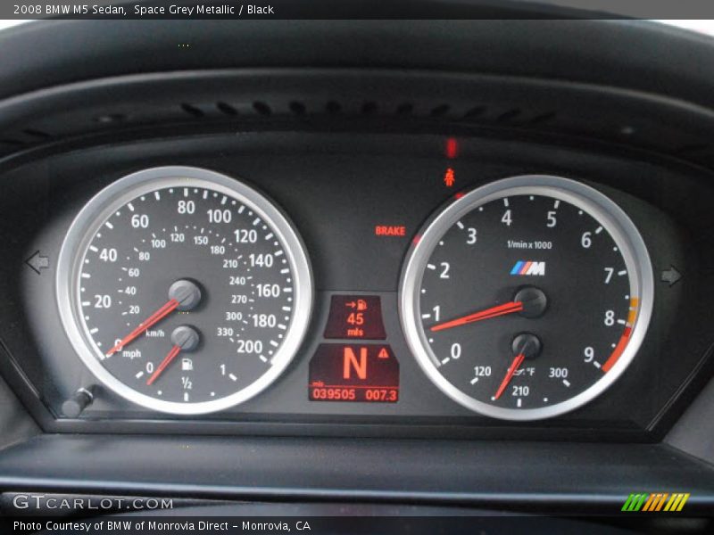  2008 M5 Sedan Sedan Gauges