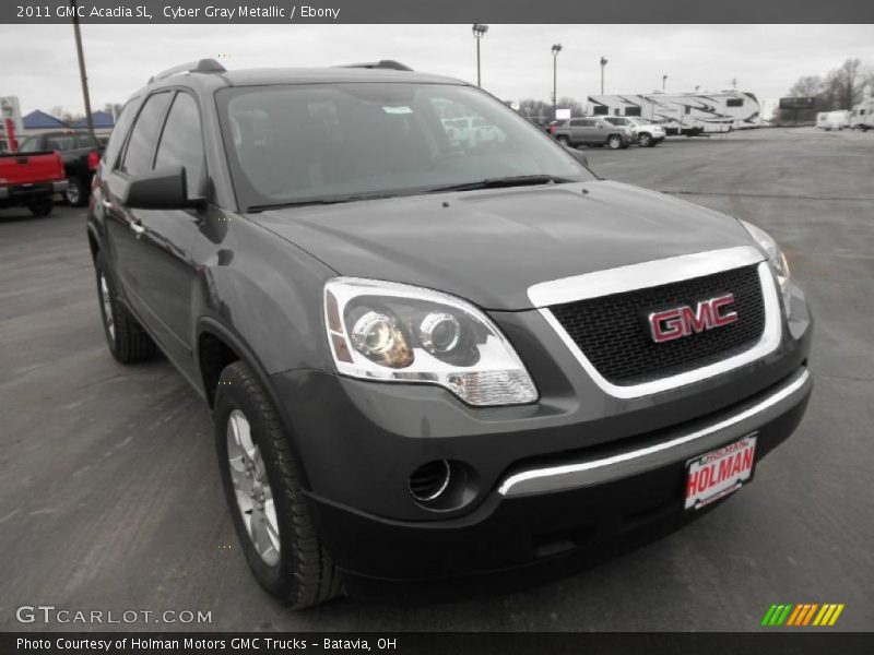 Cyber Gray Metallic / Ebony 2011 GMC Acadia SL