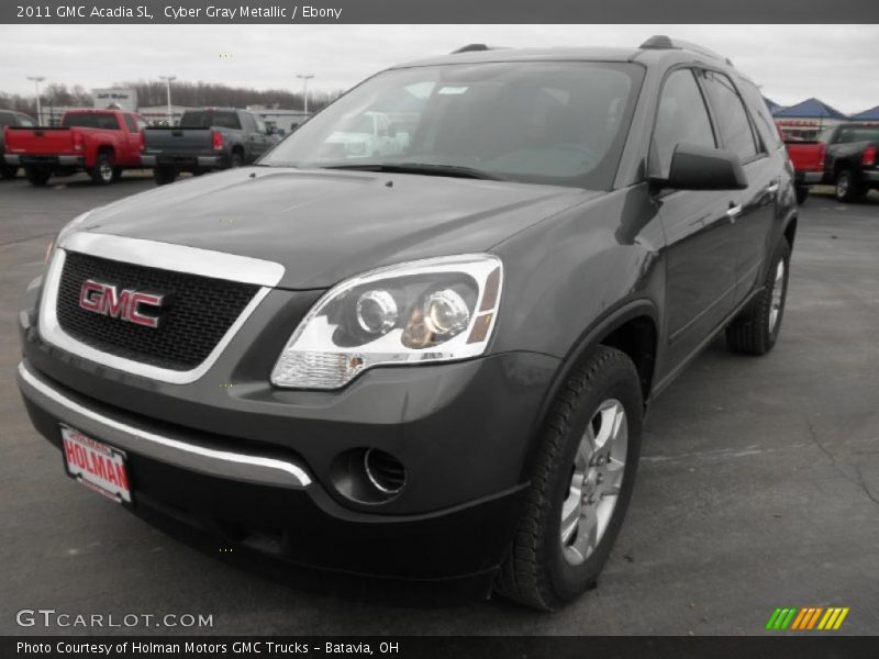 Cyber Gray Metallic / Ebony 2011 GMC Acadia SL