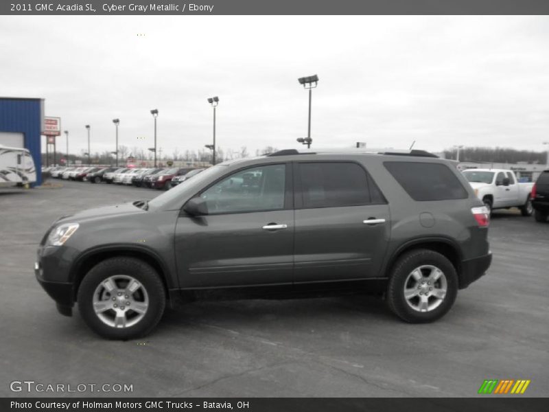 Cyber Gray Metallic / Ebony 2011 GMC Acadia SL
