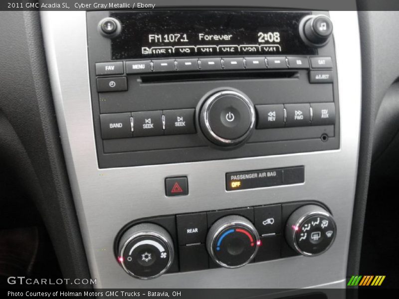 Cyber Gray Metallic / Ebony 2011 GMC Acadia SL
