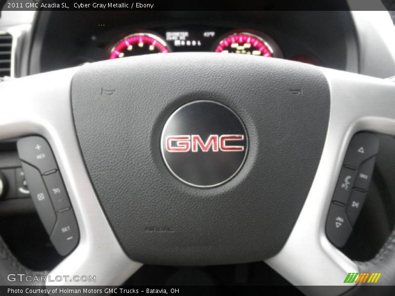 Cyber Gray Metallic / Ebony 2011 GMC Acadia SL