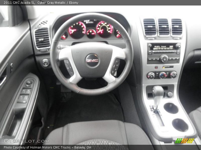 Cyber Gray Metallic / Ebony 2011 GMC Acadia SL