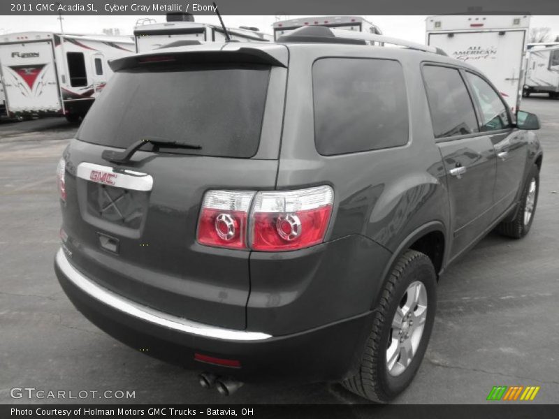 Cyber Gray Metallic / Ebony 2011 GMC Acadia SL