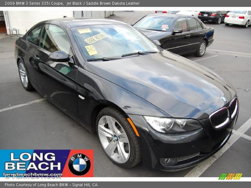 Jet Black / Saddle Brown Dakota Leather 2009 BMW 3 Series 335i Coupe