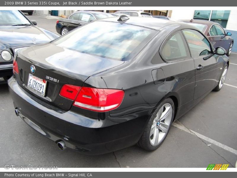 Jet Black / Saddle Brown Dakota Leather 2009 BMW 3 Series 335i Coupe