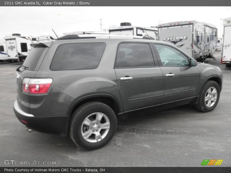 Cyber Gray Metallic / Ebony 2011 GMC Acadia SL