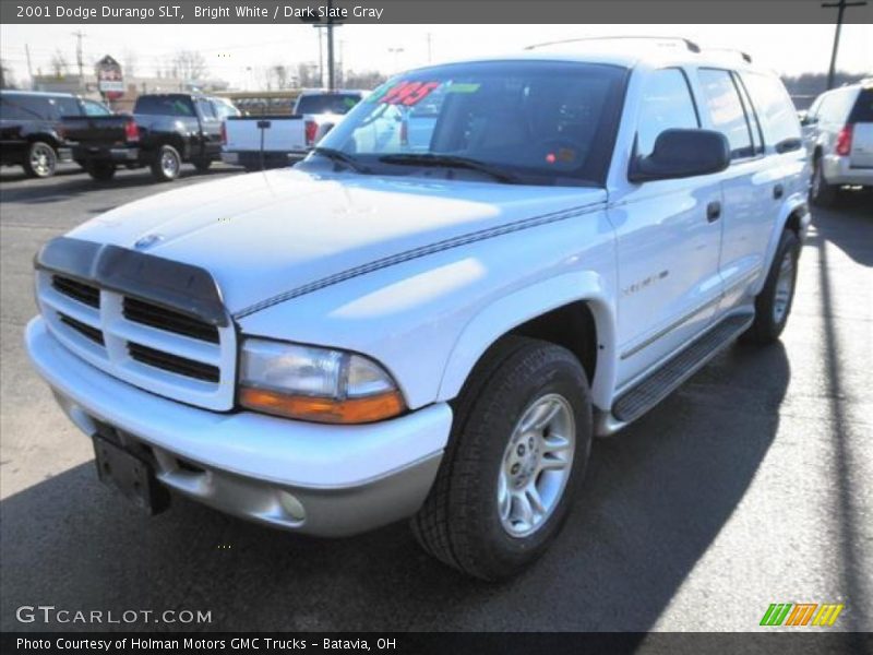 Bright White / Dark Slate Gray 2001 Dodge Durango SLT