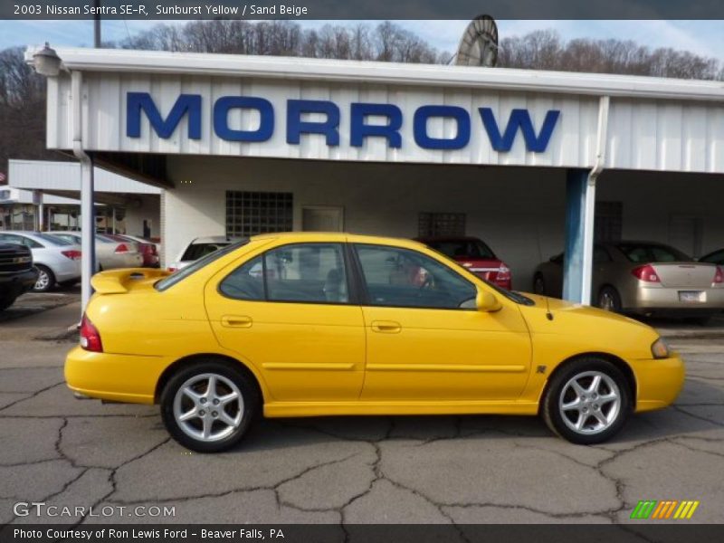 Sunburst Yellow / Sand Beige 2003 Nissan Sentra SE-R