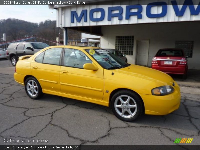 Sunburst Yellow / Sand Beige 2003 Nissan Sentra SE-R
