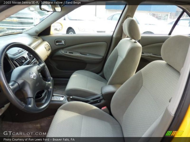  2003 Sentra SE-R Sand Beige Interior
