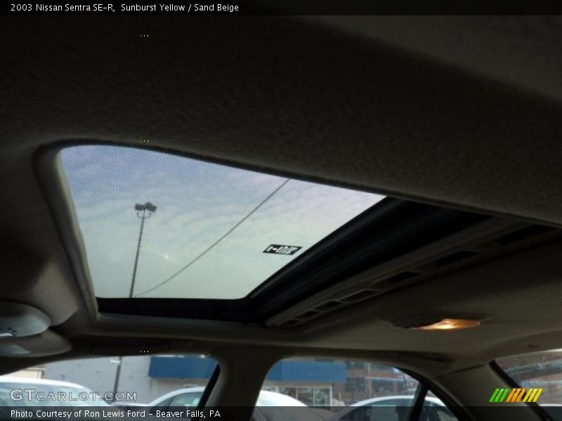 Sunroof of 2003 Sentra SE-R