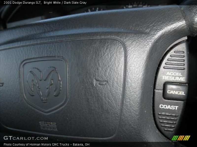 Bright White / Dark Slate Gray 2001 Dodge Durango SLT
