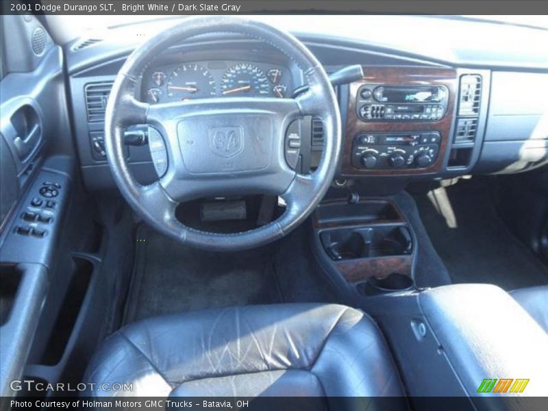 Bright White / Dark Slate Gray 2001 Dodge Durango SLT